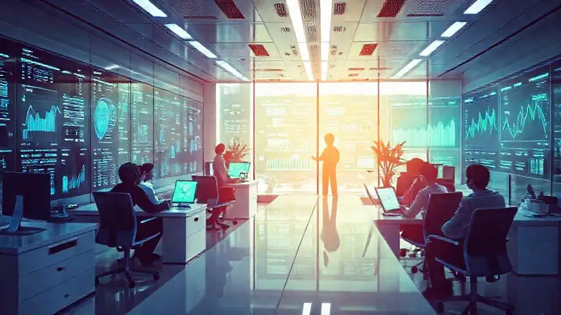 Un futuro de oficina optimista y tecnológico