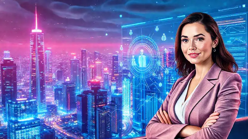 Ciudades futuristas con inteligencia digital