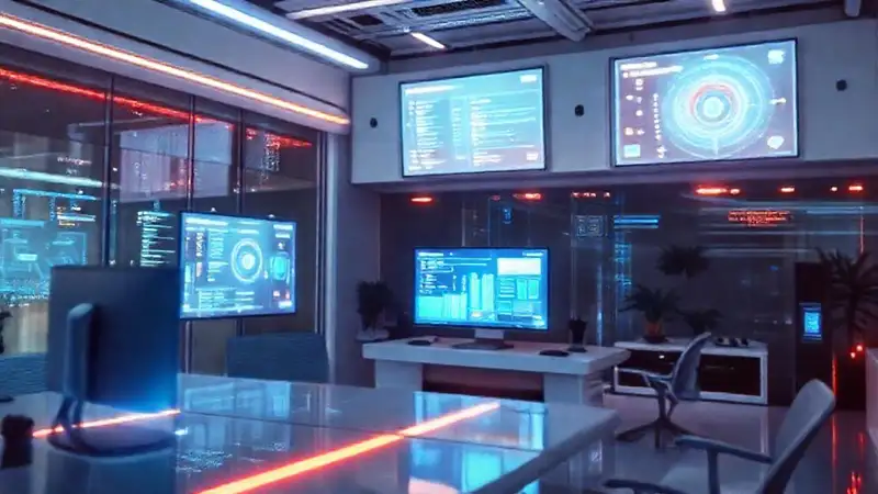 Oficina futurista, dinámica y optimista