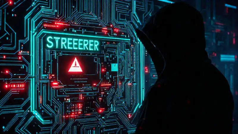 Ciberseguridad oscura y futurista advierte peligros