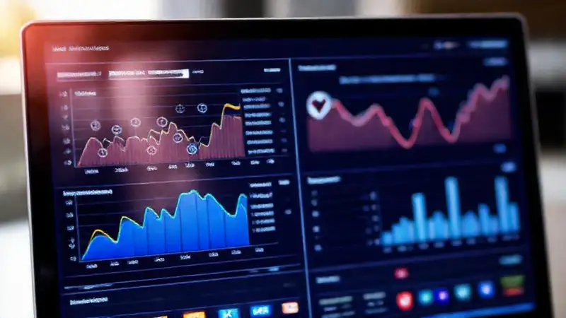 Visualizaciones digitales analíticas profesionales y coloridas
