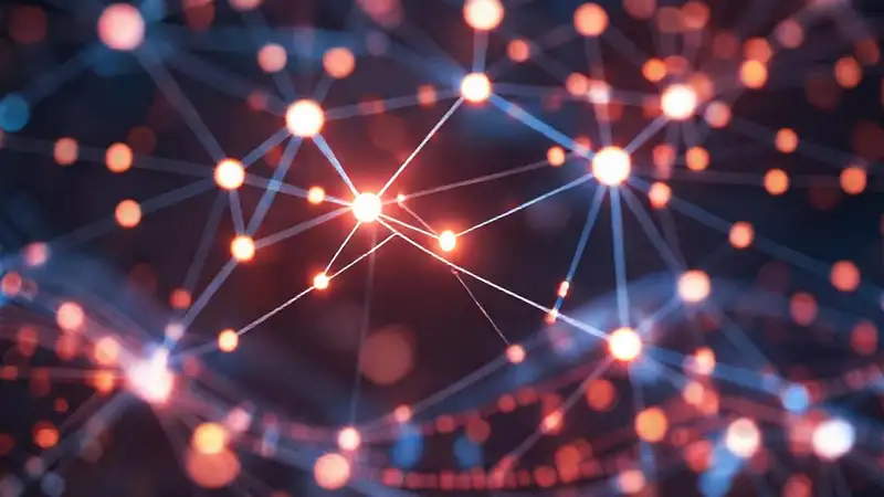 Red digital futurista, elegante y dinámica