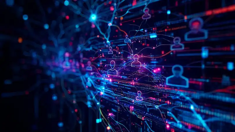 Interfaces digitales futuristas y complejas