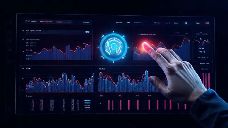 img_t8l3s4vf Un panel futurista y vibrante controla IA