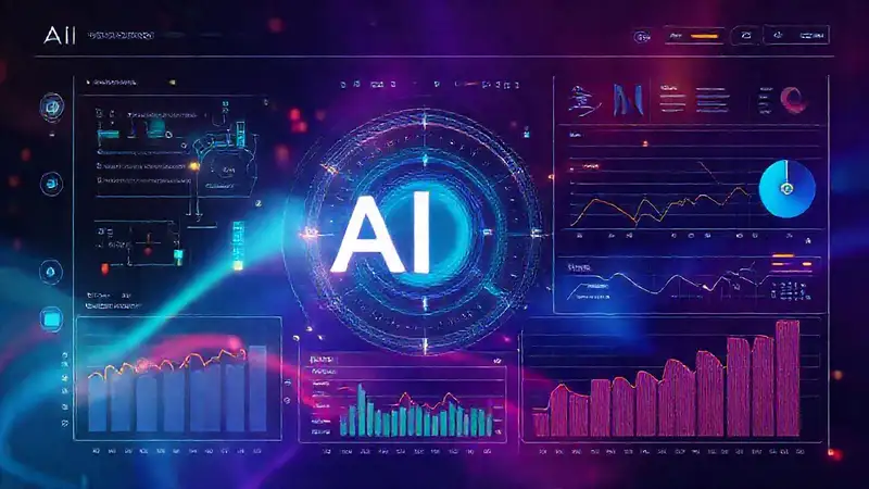 Interfaz AI moderna, visualmente atractiva y eficiente