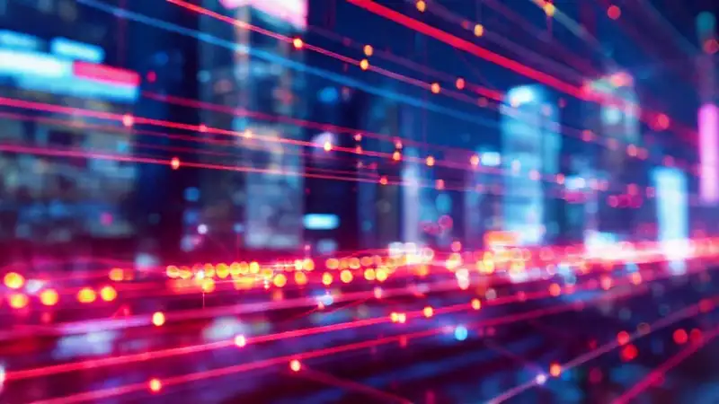 Interfaz digital futurista