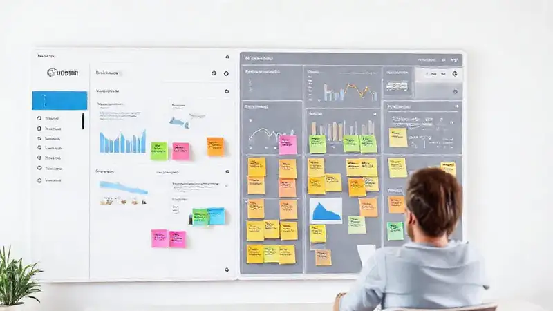 Equipo colabora con Trello visualmente eficiente