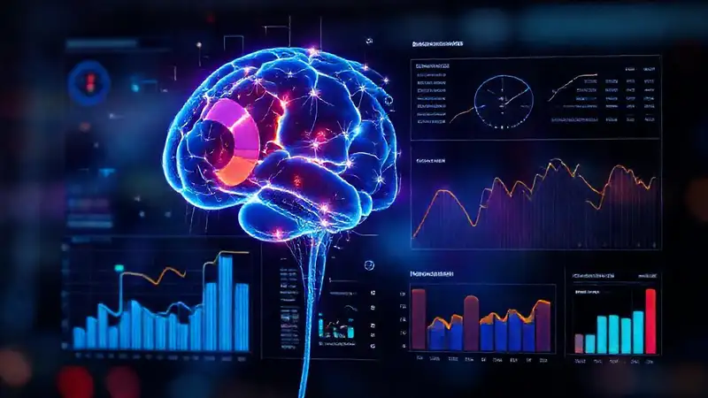 Visualizaciones de datos analíticas inteligentes brillan